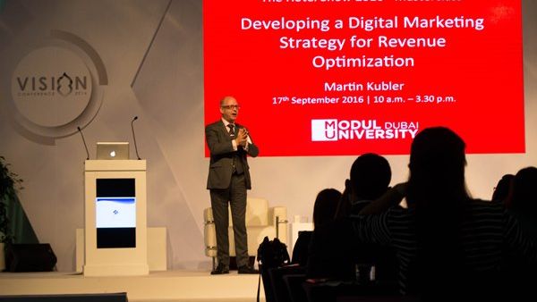 MODUL University Dubai conducting a Masterclass at The Hotel Show 2016