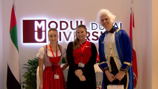 MODUL University Dubai representatives during the Orientation Week. MODUL University Dubai representatives during the Orientation Week.