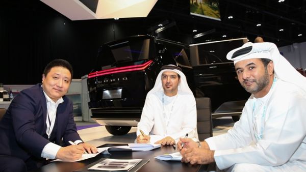 The ICONIQ SEVEN, one of the world’s latest EV models, is on display at Abu Dhabi Sustainability Week (ADSW).
