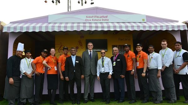 Mark Timbrell GM Oryx Rotana with Oryx Team at QIFF