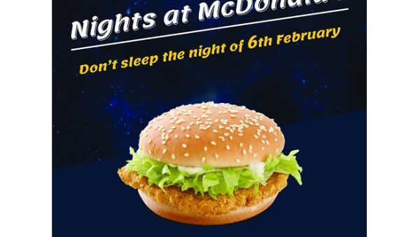 McDonalds will give out 1,000 free McChicken per store as a way of saying 'thank you' to the customers for always spending their nights at McDonald’s. McDonalds will give out 1,000 free McChicken per store as a way of saying 'thank you' to the customers for always spending their nights at McDonald’s.