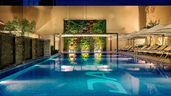 Natural plants and relaxing atmosphere at DAMAC Maison Cour Jardin outdoor