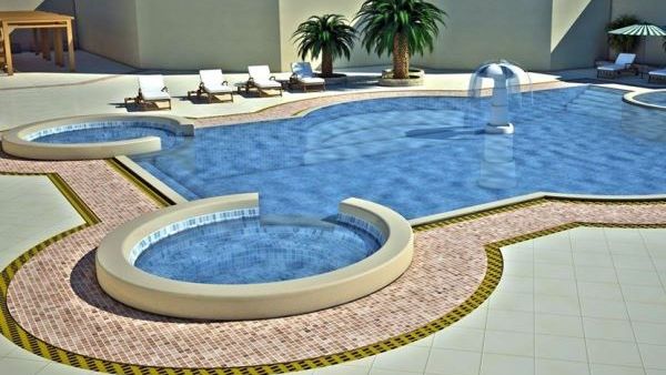 The new pool at Crowne Plaza Amman The new pool at Crowne Plaza Amman