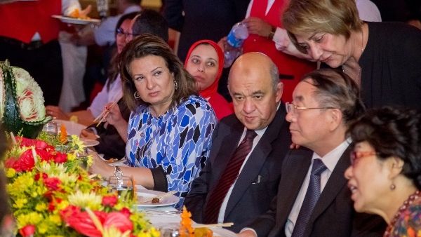 The event was attended by the Egyptian Minister of Tourism H.E.Yehia Rashed, H.E. the Chinese Ambassador to Egypt and the President of Chinese Center of Culture they were welcomed by Soha El Torgoman Ramses Hilton General Manager. The event was attended by the Egyptian Minister of Tourism H.E.Yehia Rashed, H.E. the Chinese Ambassador to Egypt and the President of Chinese Center of Culture they were welcomed by Soha El Torgoman Ramses Hilton General Manager.
