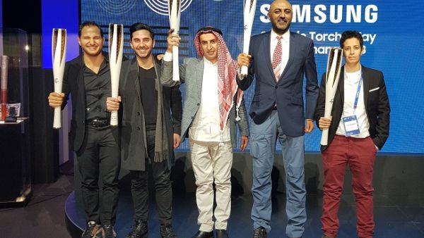 انضم كل من مصطفى سلامة، لينا خليفة وأيهم العتوم للمشاركين من مختلف أنحاء العالم والذين بلغ عددهم 7500 مشارك، ليمثلوا الأردن في مسيرة الشعلة لدورة الألعاب الأولمبية.