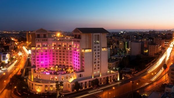 Sheraton Amman Exterior View - Night