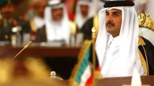 The Amir said the country's exports increased by 18 percent after the blockade. (AFP)