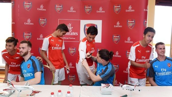 The lucky students were then treated to an exclusive meet & greet and received some top tips on what it takes to become a professional football player.