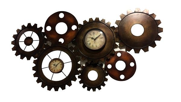 United Furniture - Metal Gear clock - AED 321