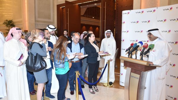 Mr. Adel Al Roumi, Chairman of the Board speaking during the press conference 