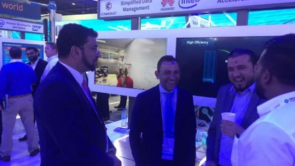 Wael Mustafa at Huawei Stand