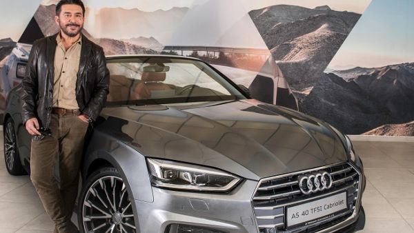 Introducing our new brand ambassador to Al Nabooda Automobiles- Audi, and renowned Syrian actor Abed Fahed, next to our Audi A5 Cabriolet that redefines sporty elegance.