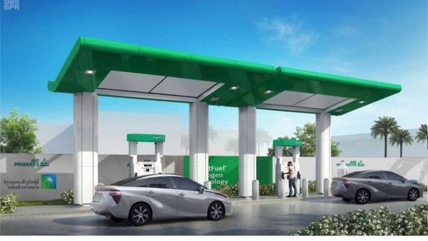 أعلنت أرامكو السعودية عن إبرام اتفاقية لإنشاء أول محطة هيدروجين في المملكة لتعبئة مركبات خلايا الوقود الهيدروجيني.