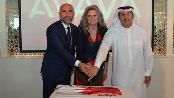 During the inauguration of Avaya new office in Bahrain