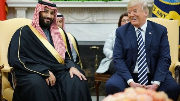 Prince Mohammed visited Washington in March where the president hailed the links between the two allies. (AFP)