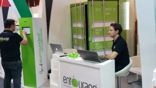 entourage stand at Gulfood
