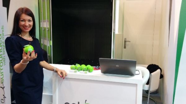 entourage stand at Gulfood