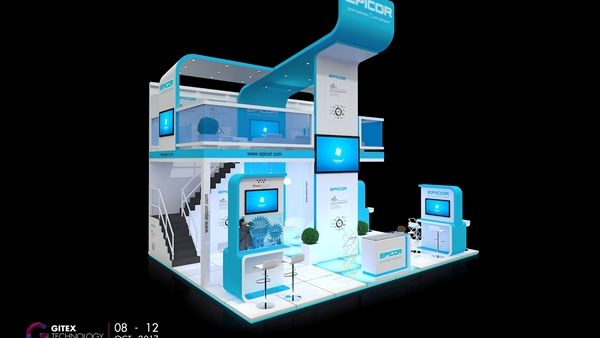 Rendering of Epicor GITEX 2017 booth Rendering of Epicor GITEX 2017 booth