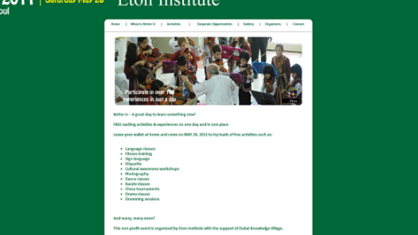 Hosted by Eton Institute, the event will include an entire day of culture and language experiences