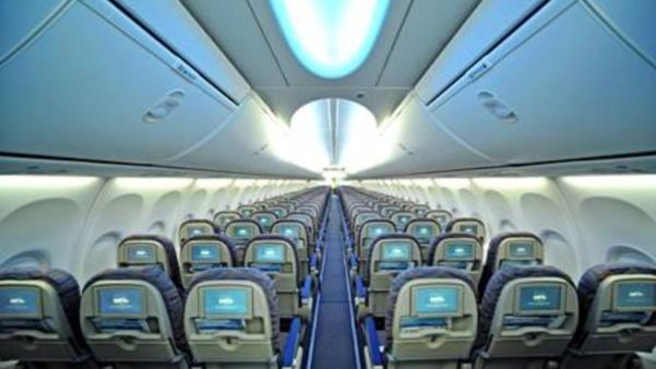 flydubai’s new look 737-800 NG, including the new Boeing Sky Interior and the revolutionary new In-Flight Entertainment system from Lumexis