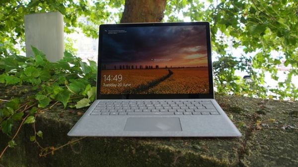 The Surface Laptop was Microsoft’s first attempt at a non-convertible clamshell notebook. (TR)