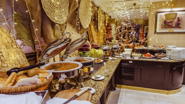 The Ramadan Iftar buffet, priced at AED89 per person, promises an evening of great food, good company and a comfortable venue. The Ramadan Iftar buffet, priced at AED89 per person, promises an evening of great food, good company and a comfortable venue.