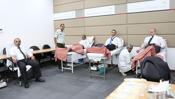خلال حملة التبرع بالدم
