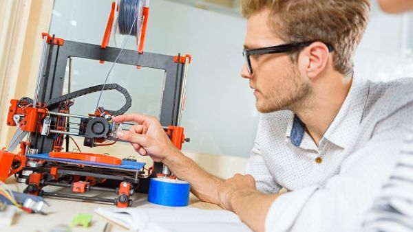 Smart designer using 3d printing technology. (Shutterstock)