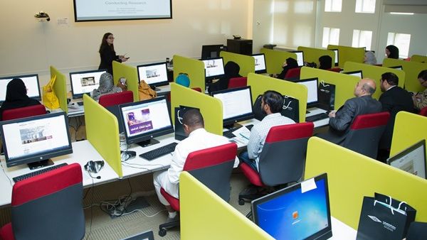 Participants at a research workshop recently organised by Qatar National Library (QNL) at HBKU Student Center