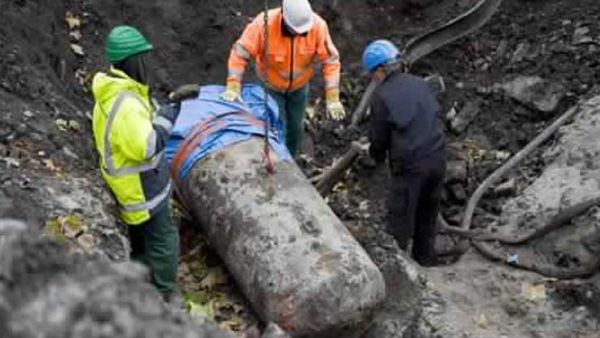 تم العثور على القنبلة البالغ وزنها 250 كيلوجراما