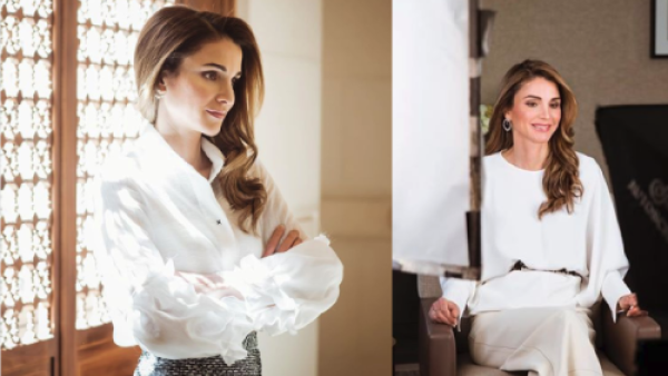 تبهرنا دائماً الملكة رانيا العبدالله ملكة الأناقة والذوق الرفيع بذوقها المرهف