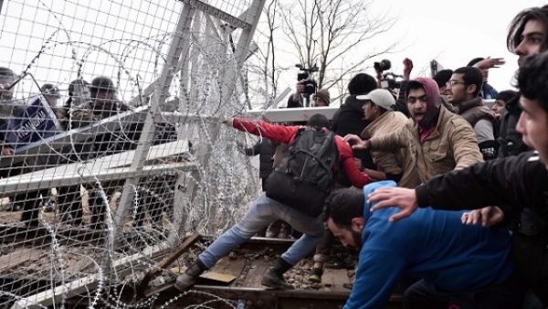 The build-up of refugees at Greece-Macedonia border has been described as a humanitarian disaster. (AFP/File)