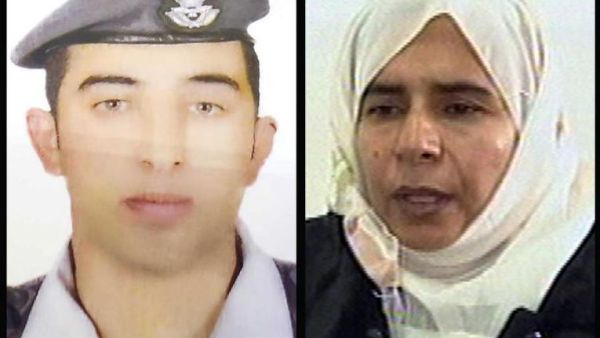 ساجدة الريشاوي والطيار معاذ الكساسبة