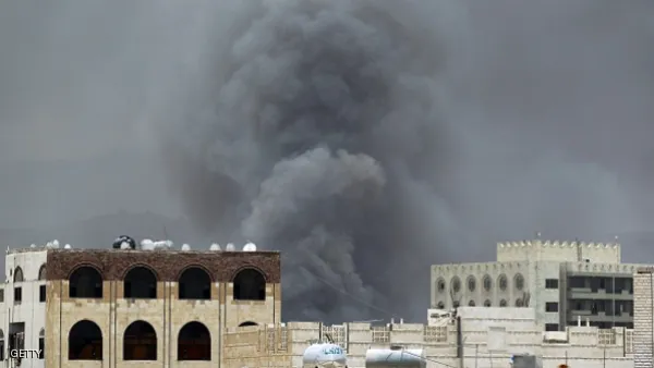 التحالف العربي يغير على موقع عسكري يسيطر عليه الحوثيون بصنعاء