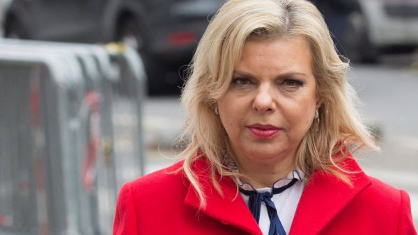 Sara Netanyahu, wife of Prime Minister Benjamin Netanyahu, attends a court hearing in Jerusalem, on May 10, 2015. (AFP/Gali Tibbon)