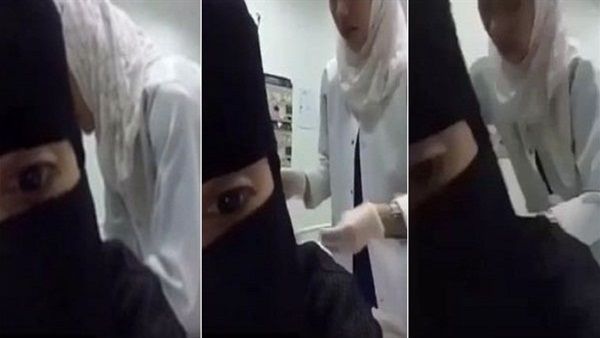 سعودي تصور نفسها وهي تضرب ابرة