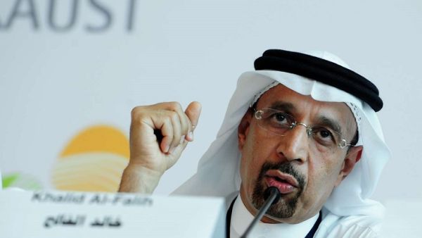 Saudi Minister of Energy, Industry and Mineral Resources, and chairman of Saudi Aramco Khalid Al-Falih. (AFP)