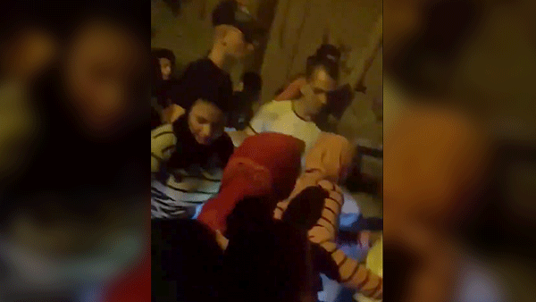 Screenshots were taken from two videos for recent sexual harassment incidents took place in Egypt.
