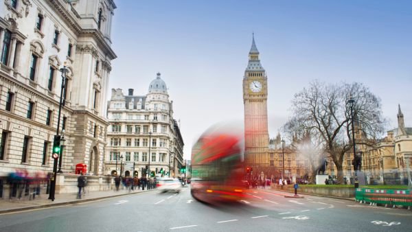 London city scene with red bus and Big Ben in background (Shutterstock/File Photo)