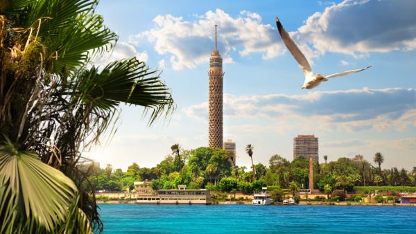 TV tower near Nile in Cairo at sunlight (Shutterstock)