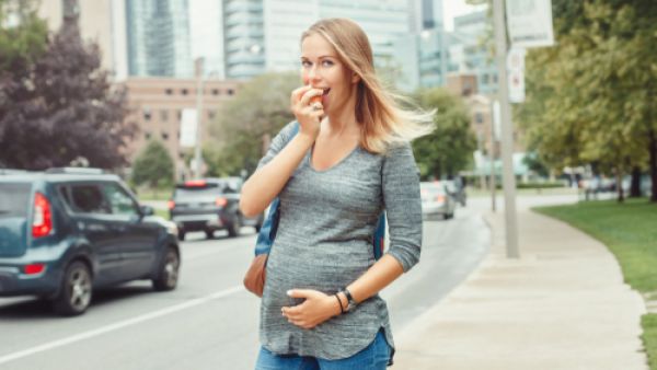 يجب أن يحتوي غذاء الحامل علي كميات مناسبة من البروتينات والفيتامينات (shutterstock.com)
