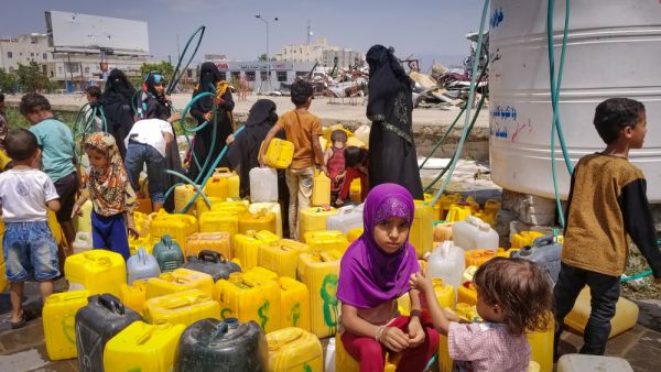 Water crisis caused by the war in Yemen (Twitter)