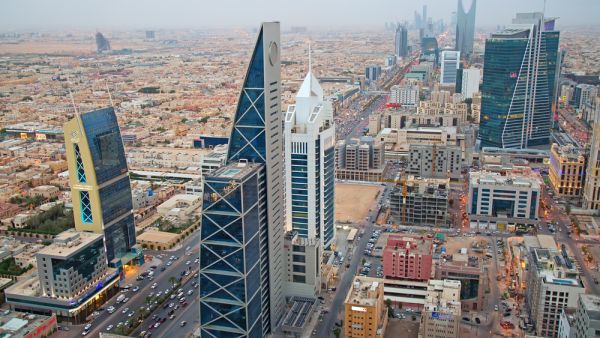Aerial view of Riyadh downtown (Shutterstock)