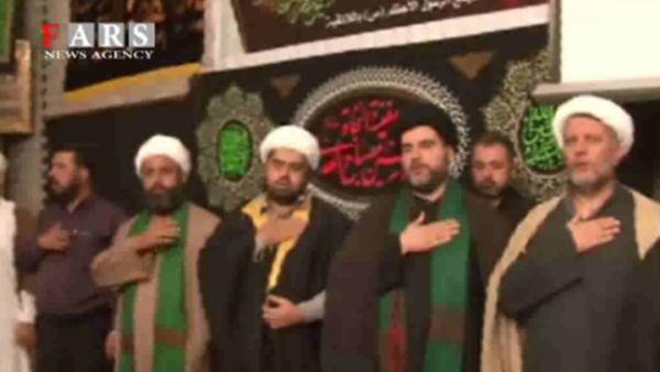 معمّمون شيعة شاركوا في العزاء الذي أقيم في اللاذقية - يوتيوب