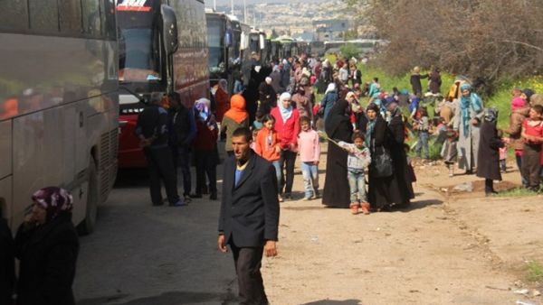 انتهاء عملية الإخلاء في المناطق الأربع بسوريا