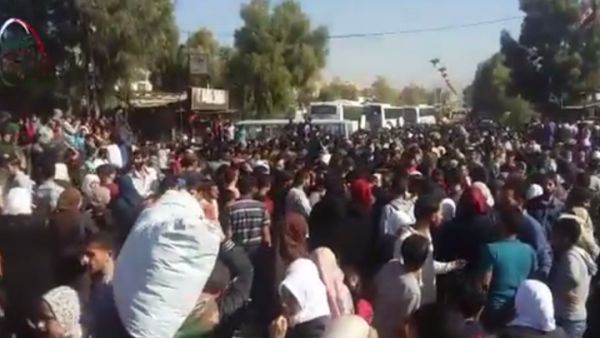 تم تهجير السكان الرافضين للتسوية مع النظام في المناطق التي أبرمت مصالحات
