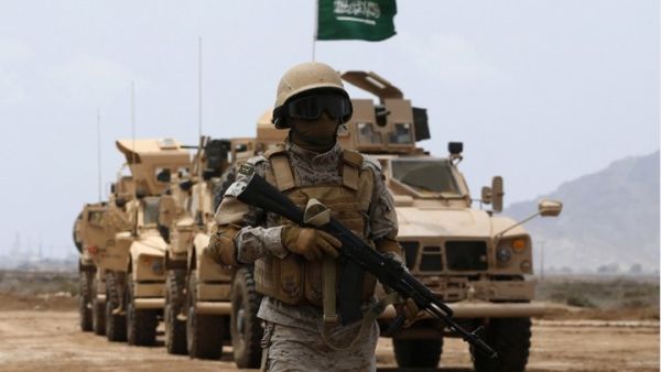 السعودية تقود التحالف العسكري في اليمن منذ عام 2015