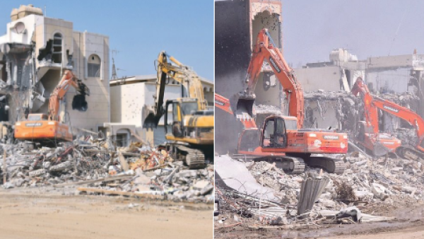 السلطات السعودية تهدم منازل "المسورة" استعدادا لإزالتها
