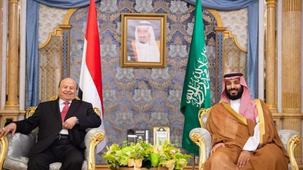 لقاء ابن سلمان بهادي هو الظهور العلني الثاني له بعد تقارير تحدثت عن إصابته 