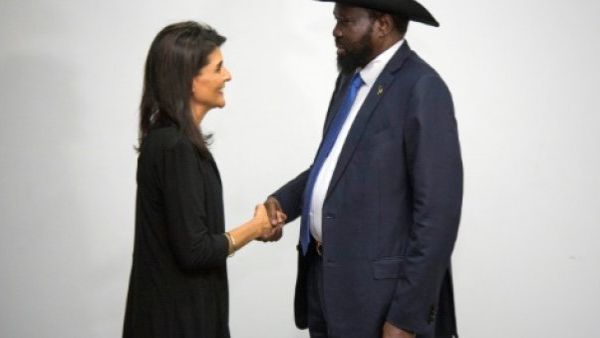 من المقرر ان تتباحث هايلي مع رئيس جنوب السودان سالفا كير